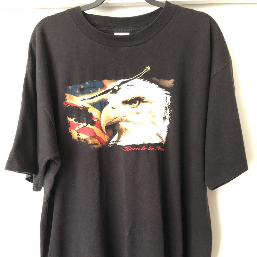 VTG-Aloré 90’s Born To Be Free- Basic Black Tee